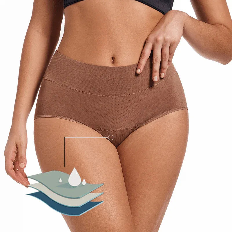 Culotte Menstruelle Taille Haute Anti‑Fuites